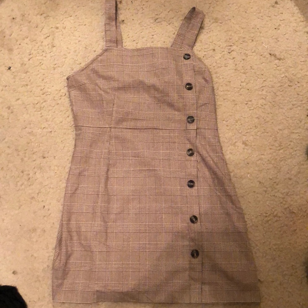 Striped button dress